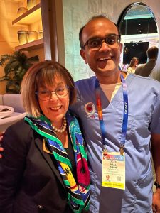Dr Abby Bloom with Neil Shah at CES 2025